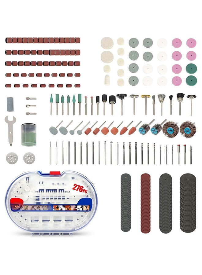 LAMAY 276pcs Rotary Tool Accessories Kit Universal Fitment for Easy Cutting, Carving and Polishing - Image 2